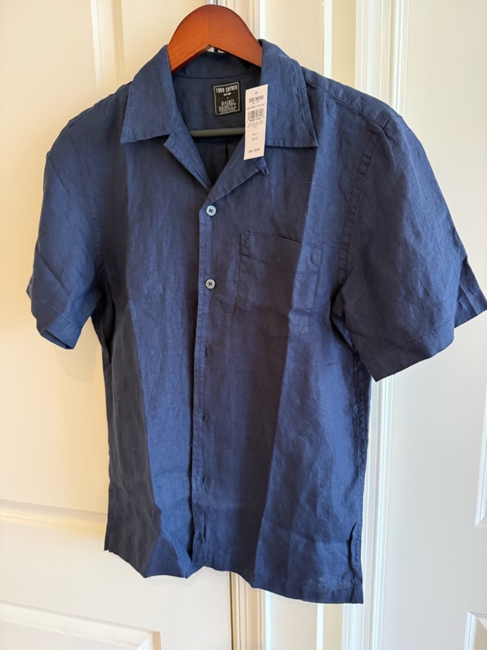 Todd Snyder Small Men’s Linen Camp Shirt